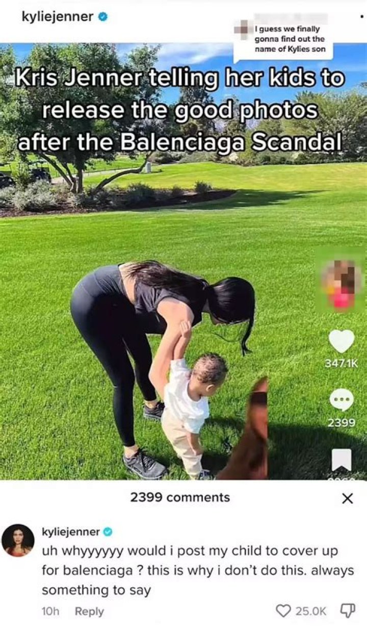 
Kylie Jenner Addresses Criticism for Sharing New Photos of Son During Balenciaga Controversy 