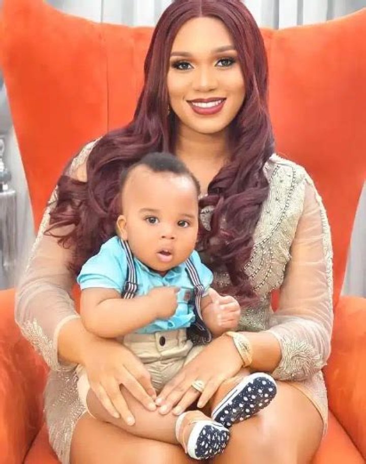 
Ubi Franklin’s Baby Mama, Sandra Iheuwa Reveals Son’s Face for the First Time as He Clocks Six Months 